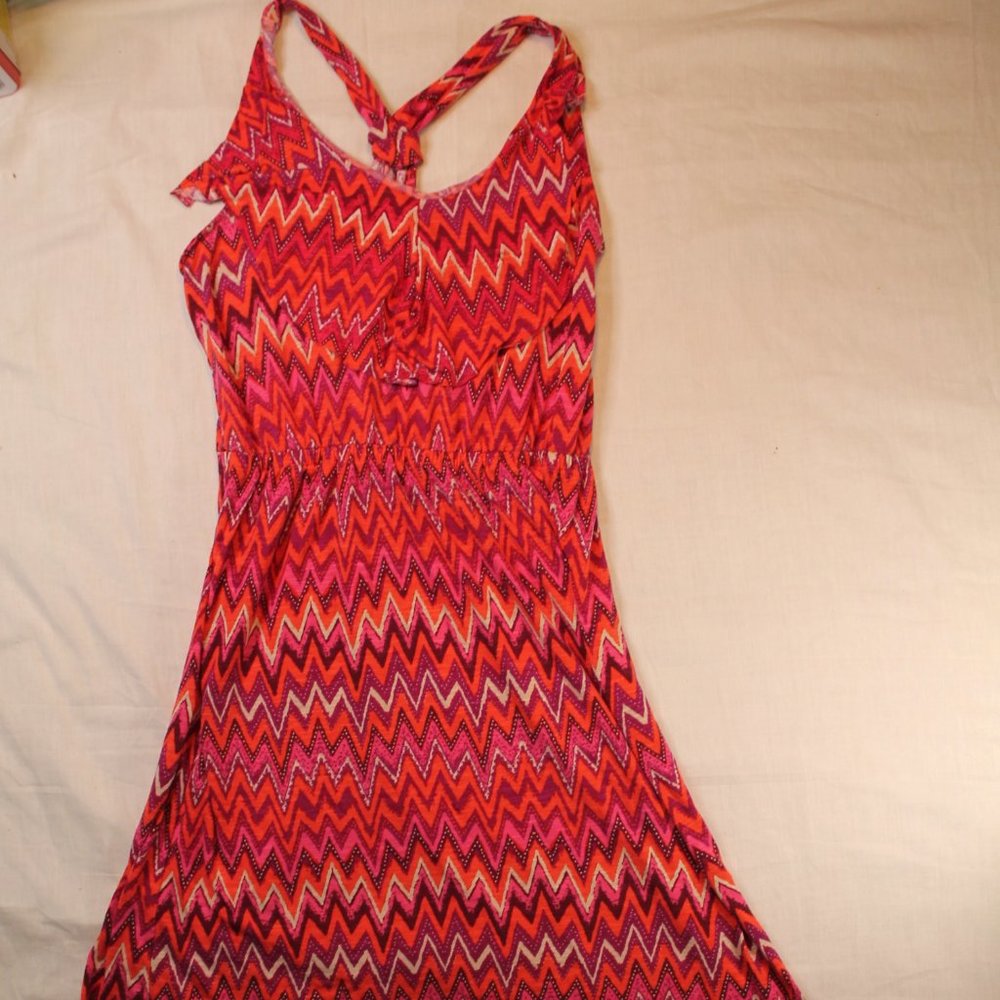 Colourful george dress medium